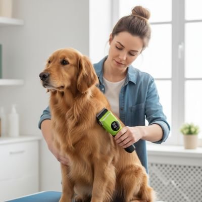 Tondeuse pour chien a écran numérique