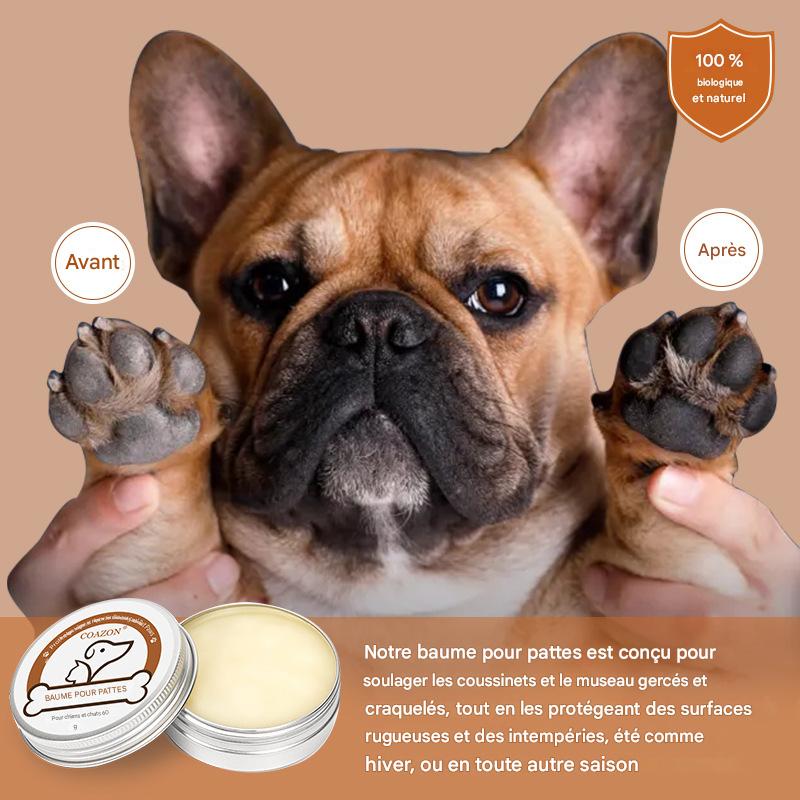 baume coussinet chien et les resultat