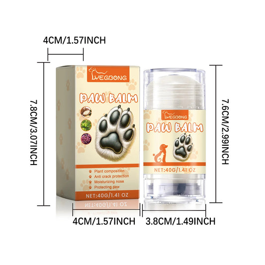 baume pour coussinet et la dimension du produit