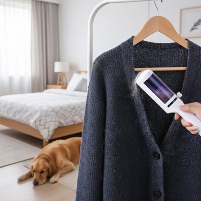 Brosse anti poil électrostatique pour retirer les poils d’animaux