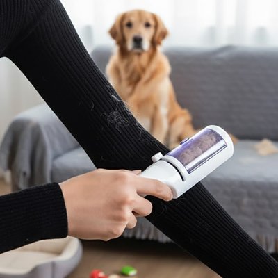Brosse anti poil pour retirer poils, peluches et poussière des tissus