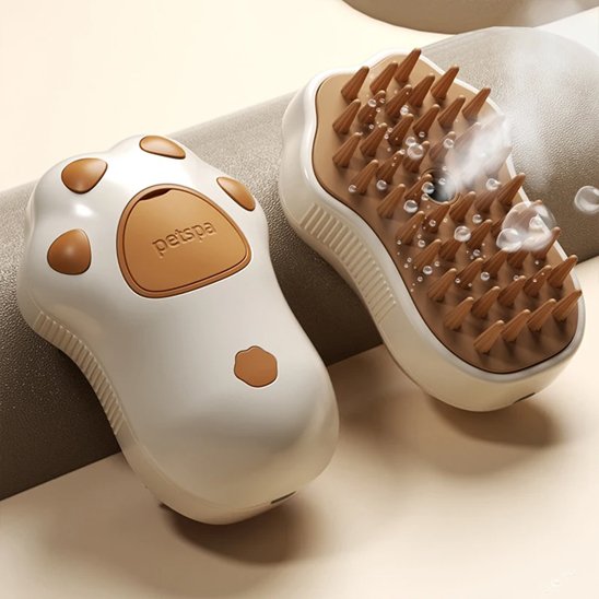 Brosse chien avec vaporisteur