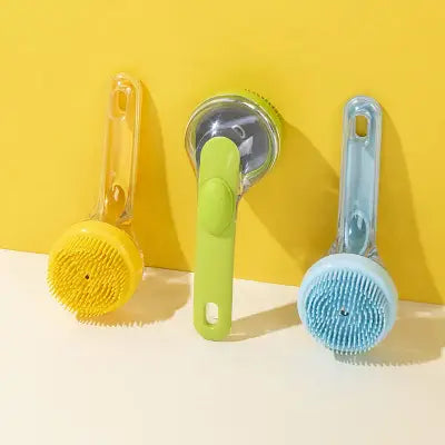 brosse chien poil en silicone souple