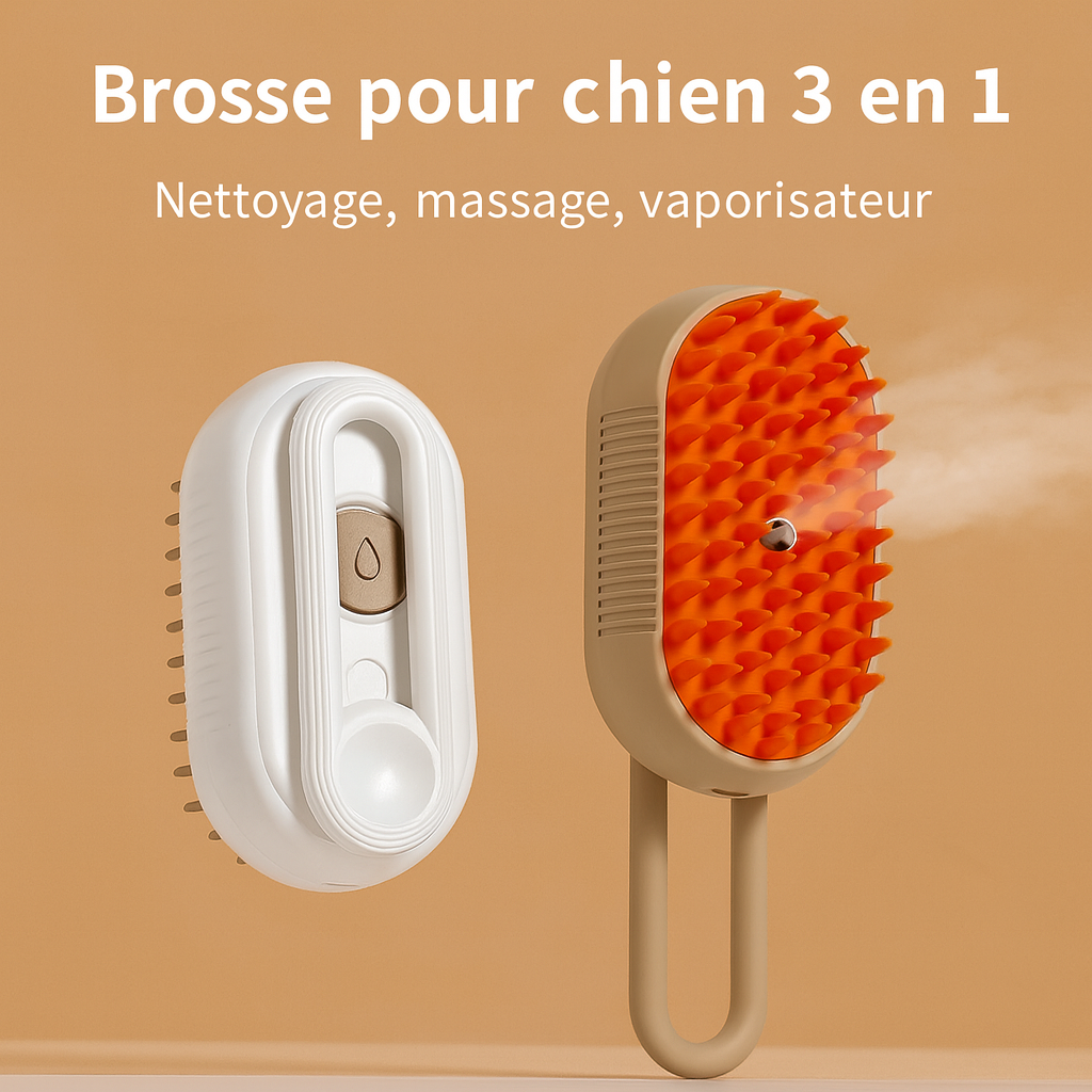 brosse pour chien 3 en 1