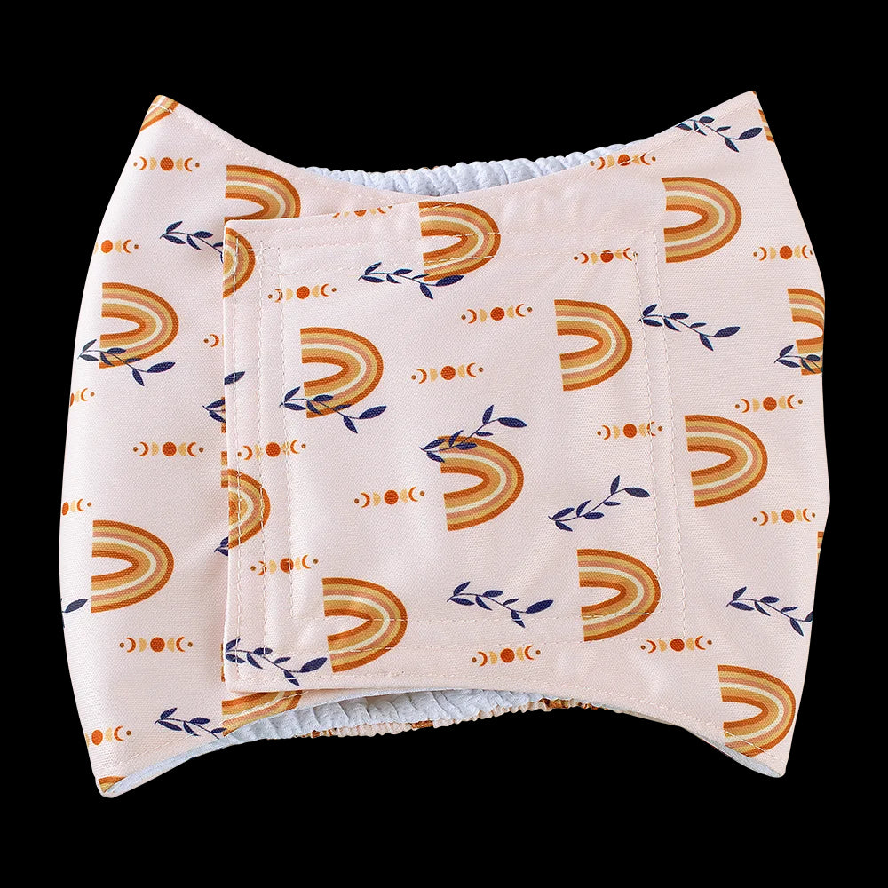 couche pour chien couleur arc-en-ciel