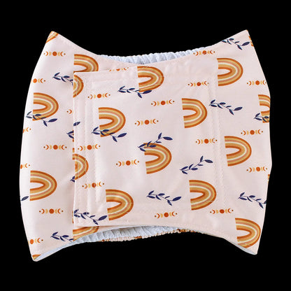 couche pour chien couleur arc-en-ciel