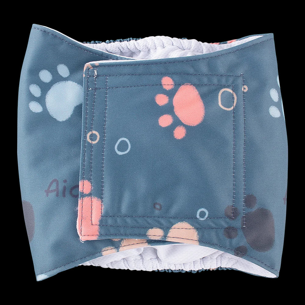 couche pour chien couleur paw print-A