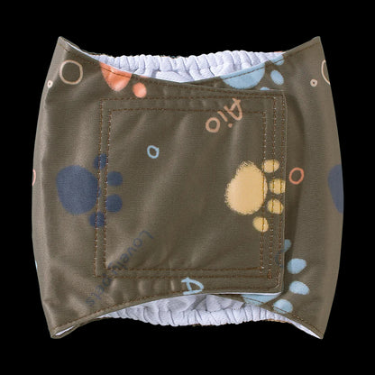 couche pour chien couleur paw print-C