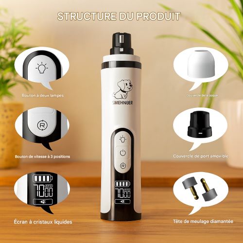 coupe ongle chien avec les accessoires