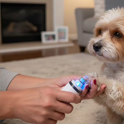 coupe ongle chien paisible et doux