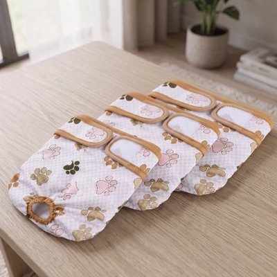 Culotte pour chien​ blanc avec motif de pattes