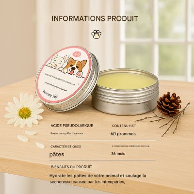 les informations du baume coussinet chien