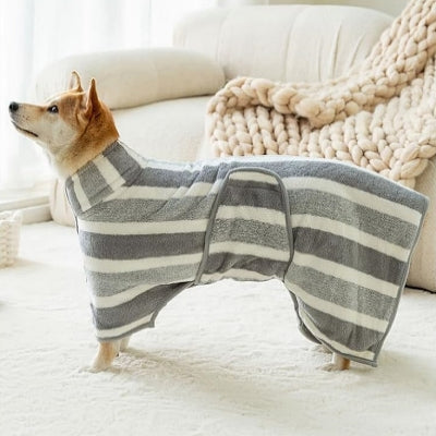 peignoir chien ultra doux