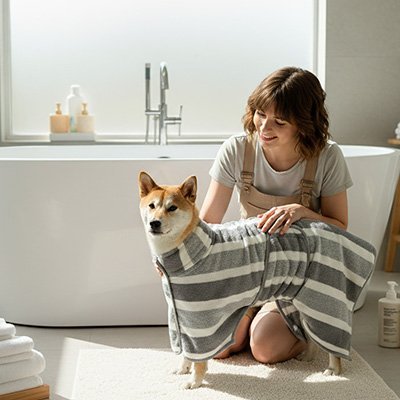Peignoir pour Chien | Ultra - Absorbant - Royaume aniwoof