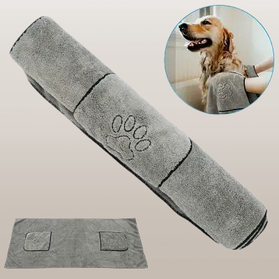 serviette pour toilettage chien