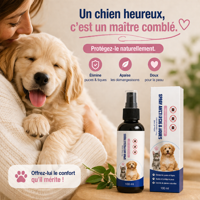 spray-antiparasitaire-chien-pour-un-chien-en-sante