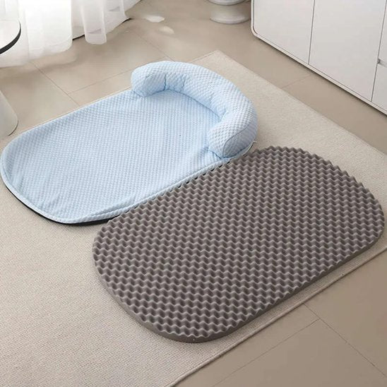 Tapis rafraichissant chien bleu