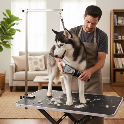 tondeuse pour chien avec 4 sabot et huile inclus