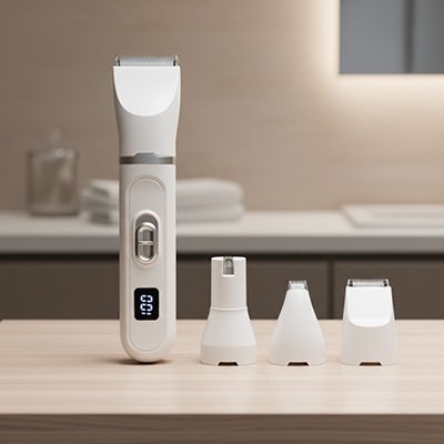 Tondeuse pour chien avec tête amovible