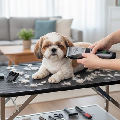 Tondeuse pour chien facile a nettoyer
