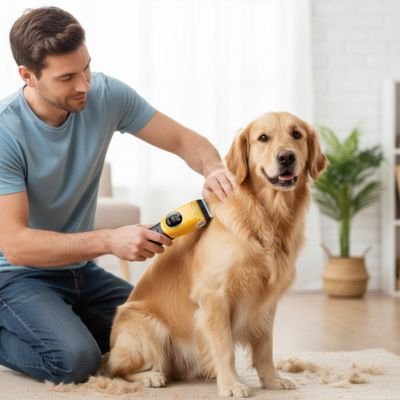 Tondeuse pour chien rechargeable et ergonomique